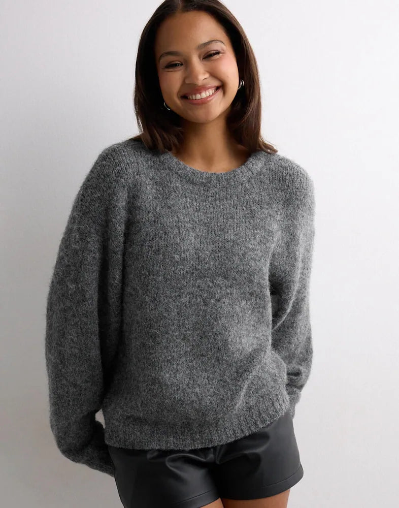 Flauschiger Strickpullover